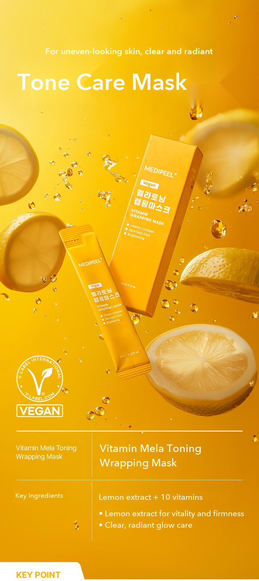 MEDIPEEL Vitamin Mela Toning Wrapping Mask detail 1