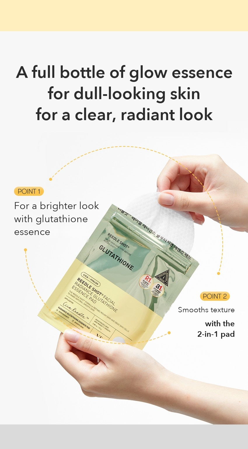VT Reedle Shot Facial Radiance Glutathione Essence Pad 8 Pads detail 02