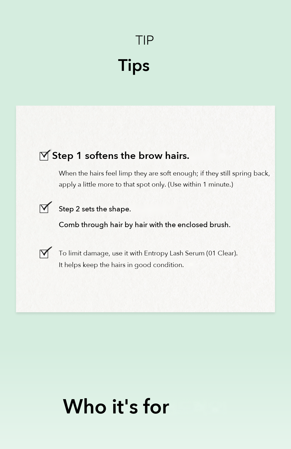 Entropy Self Eyebrow Perm Kit detail 6