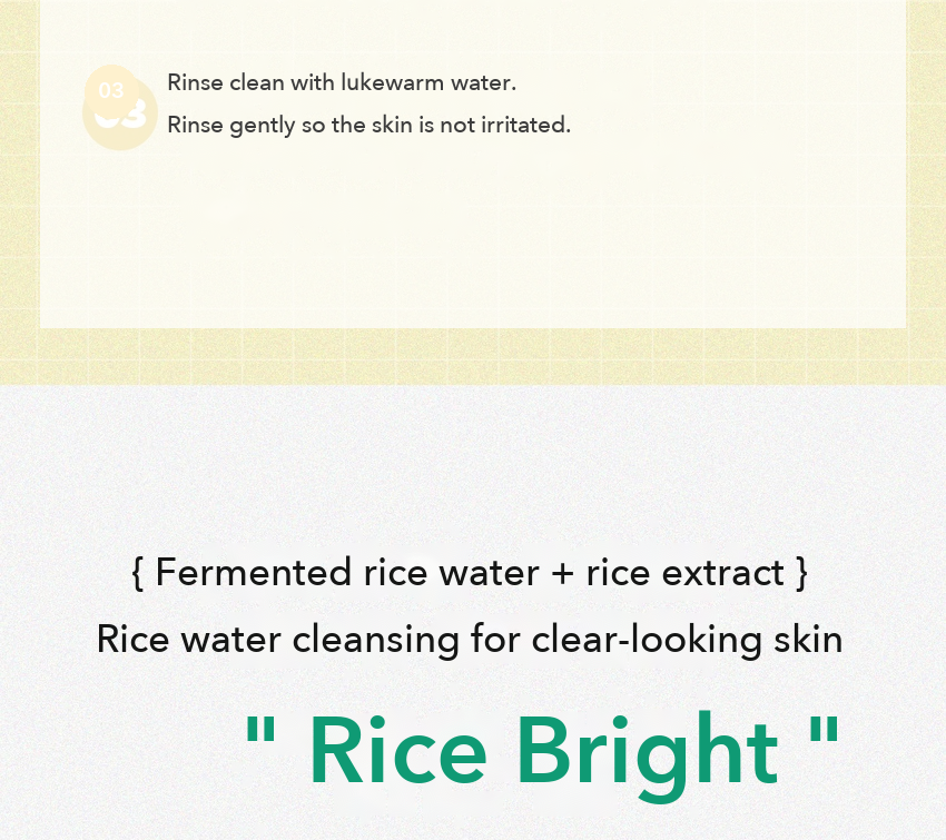THE FACE SHOP Rice Water pH Balancing Gel Foaming Cleanser detail 08