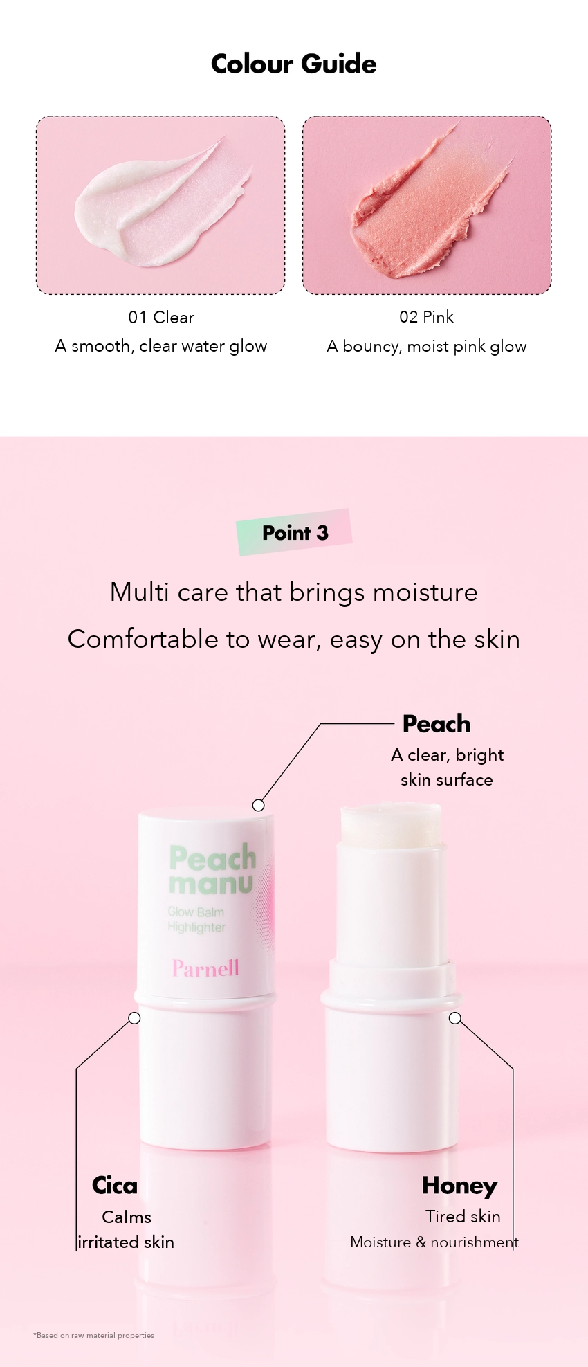 PARNELL Peachmanu Glow Balm Highlighter detail 05