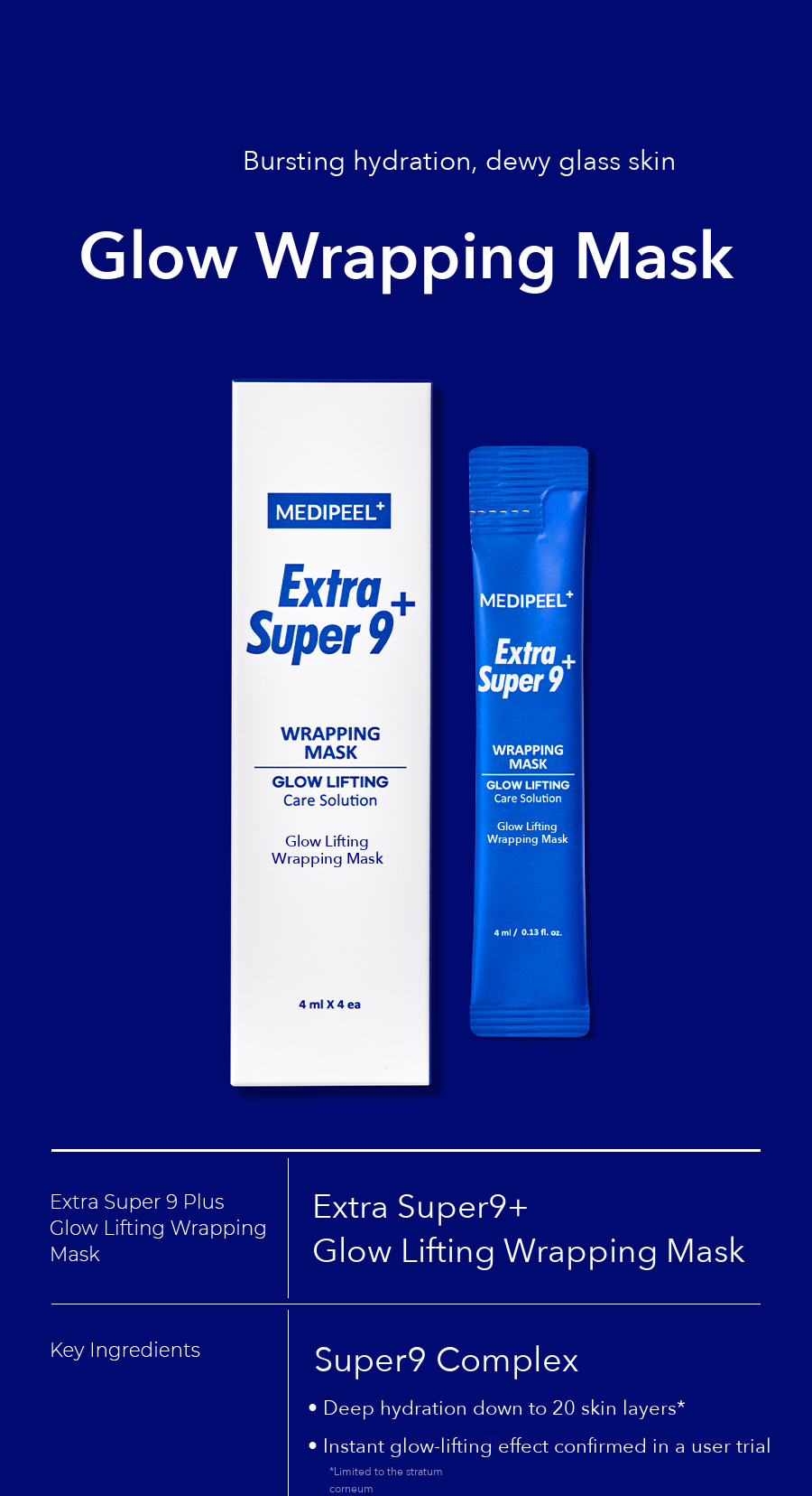 MEDIPEEL Extra Super9 Plus Glow Lifting Wrapping Mask detail 01
