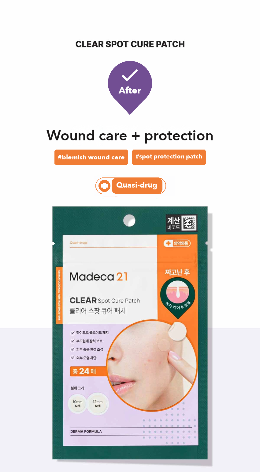 Madeca21 Clear Spot Cure Patch 24 Patches detail 03