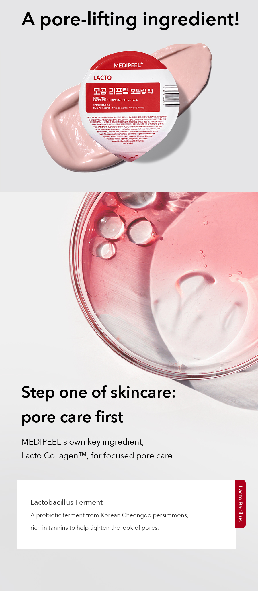 MEDIPEEL Lacto Pore Lifting Modeling Pack detail 03