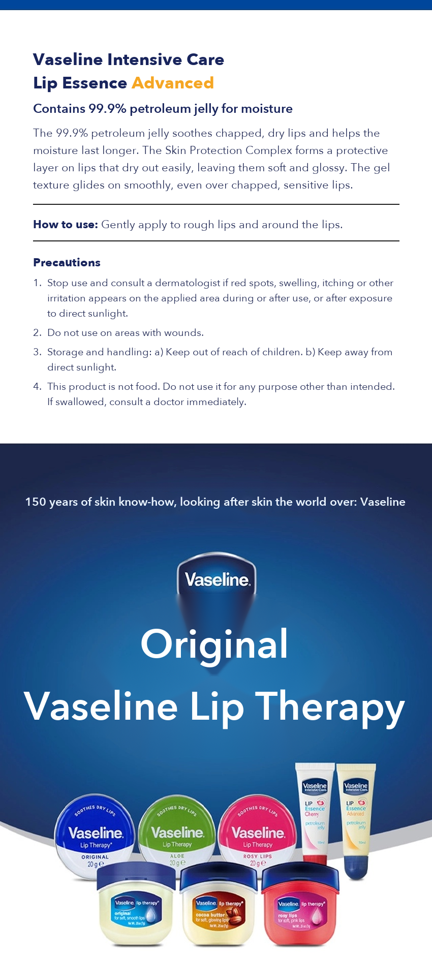 Vaseline Intensive Care Lip Essence detail 03