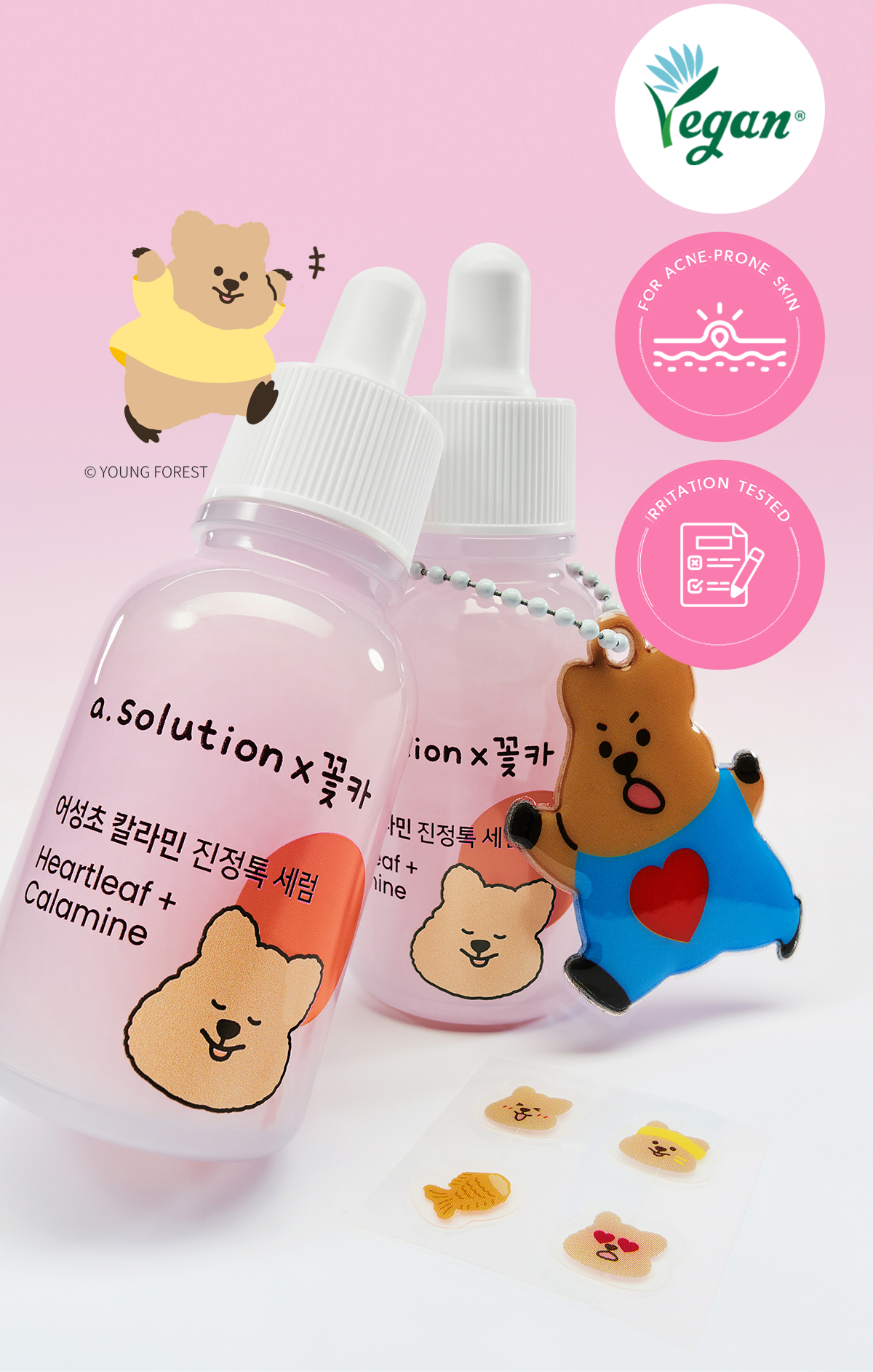 A.SOLUTION Heartleaf Calamine Soothing Serum Kkochka Edition detail 02