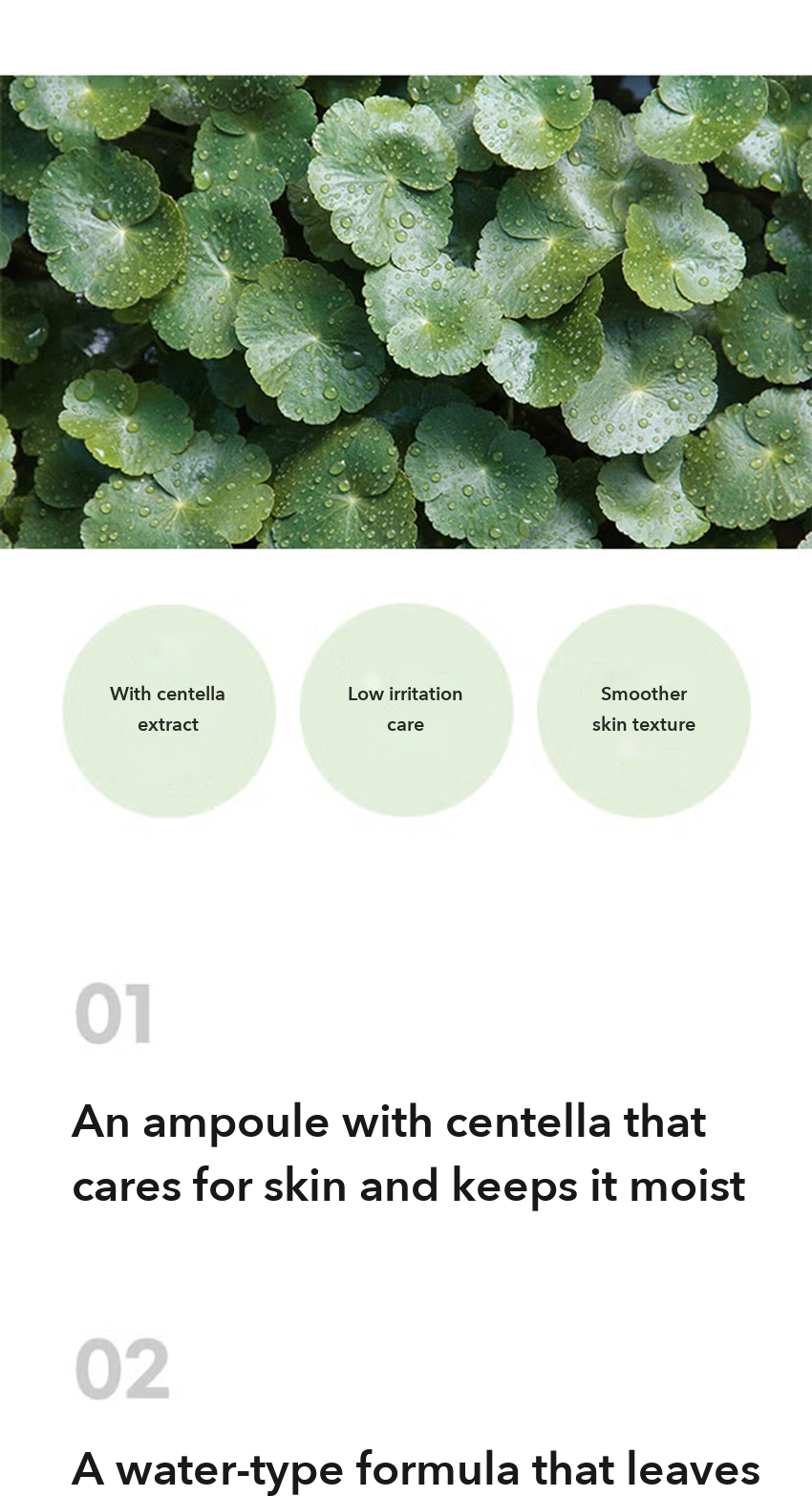 Shingmulwon Cica Clear Ampoule detail 02
