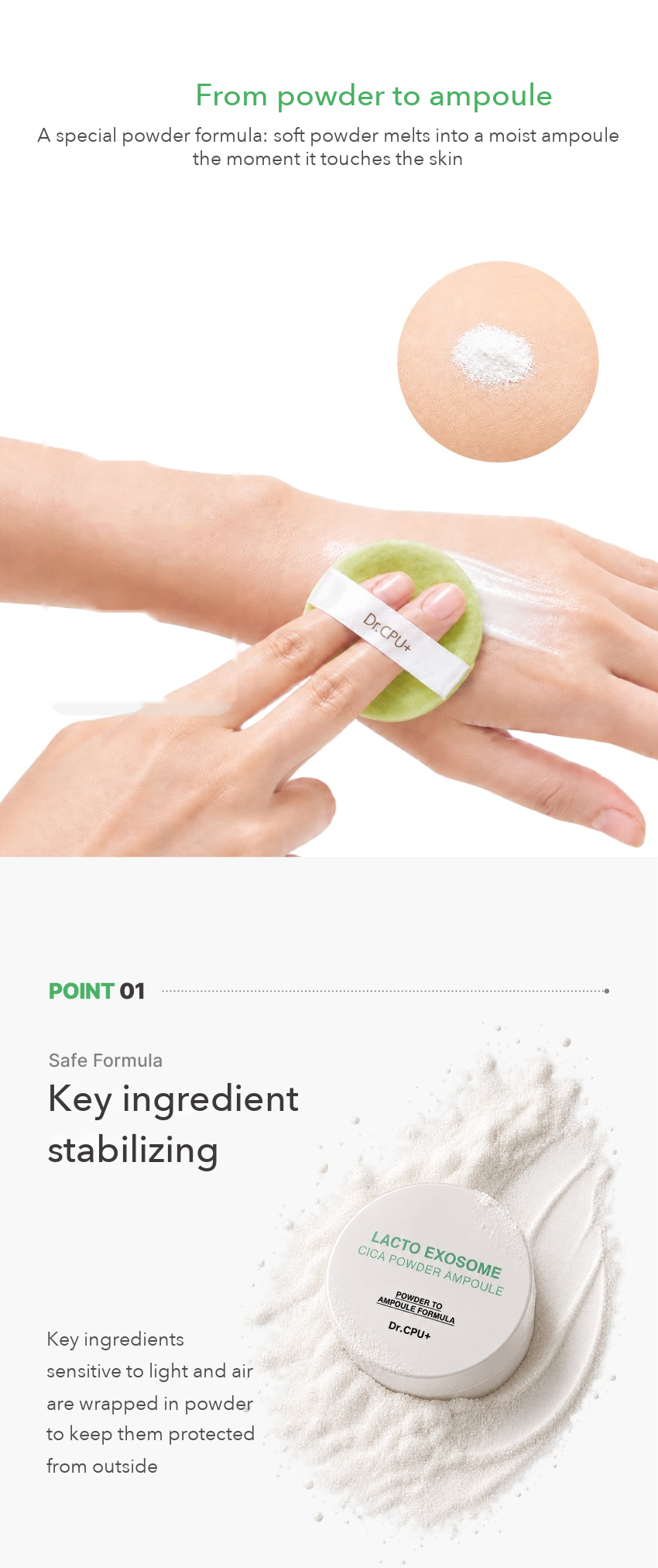 Dr.CPU+ Lacto Exosome Cica Powder Ampoule detail 02