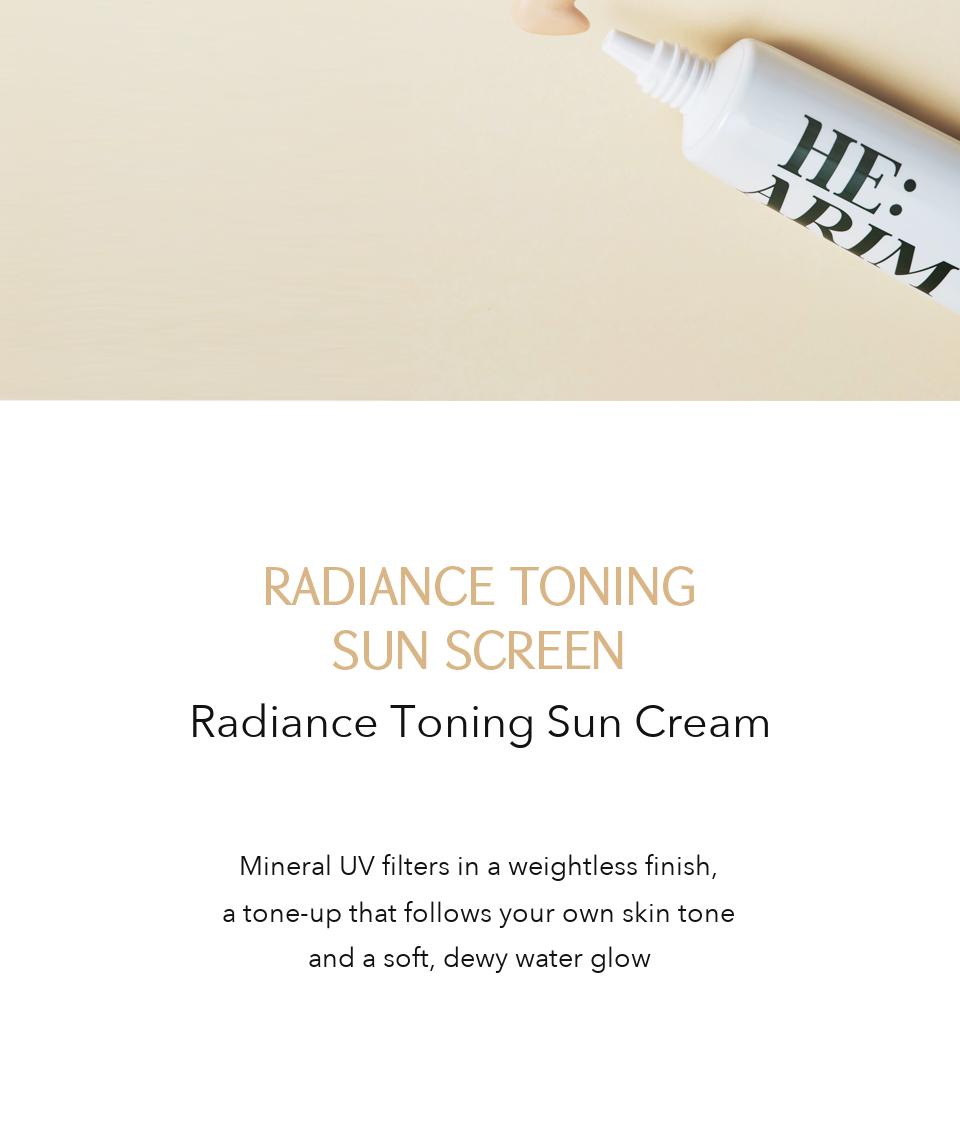 HE:ARIM Radiance Toning Sun Cream detail 4