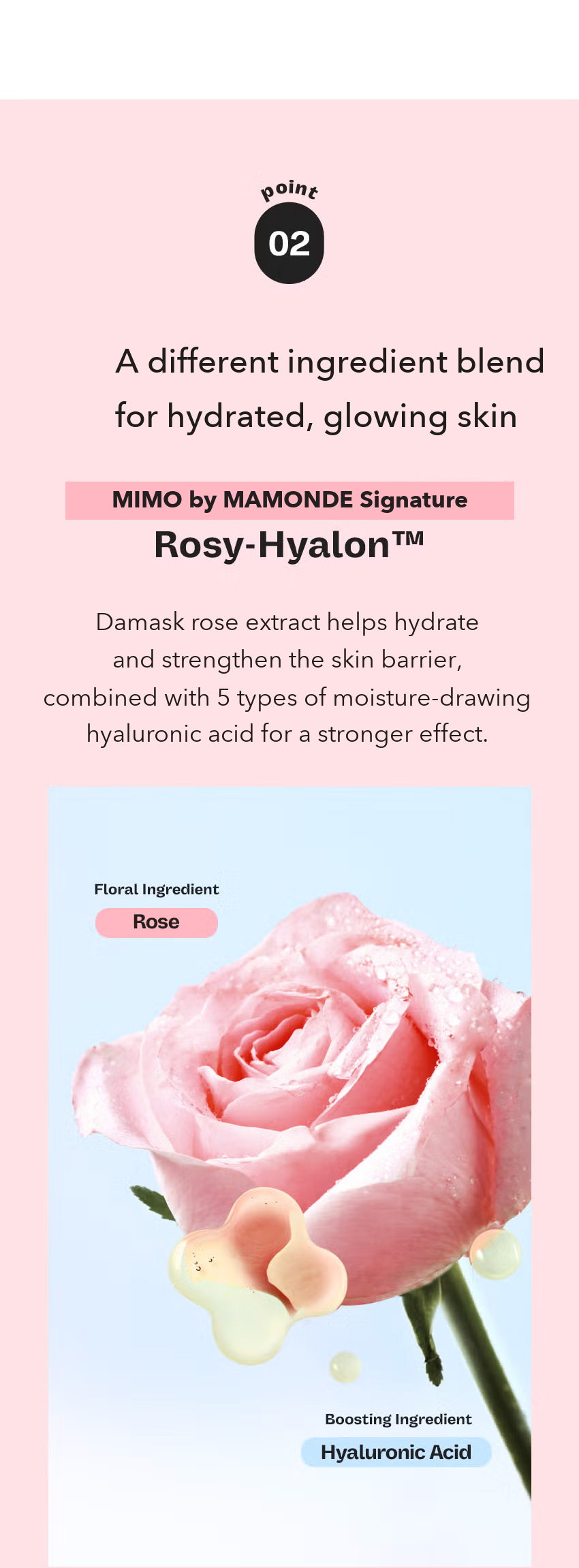 MIMO by MAMONDE Rosy-Hyalon Moisture Ampoule detail 7