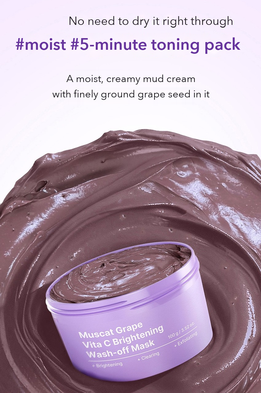 Ingredient Editor Muscat Grape Vita C Brightening Wash-off Mask detail 09