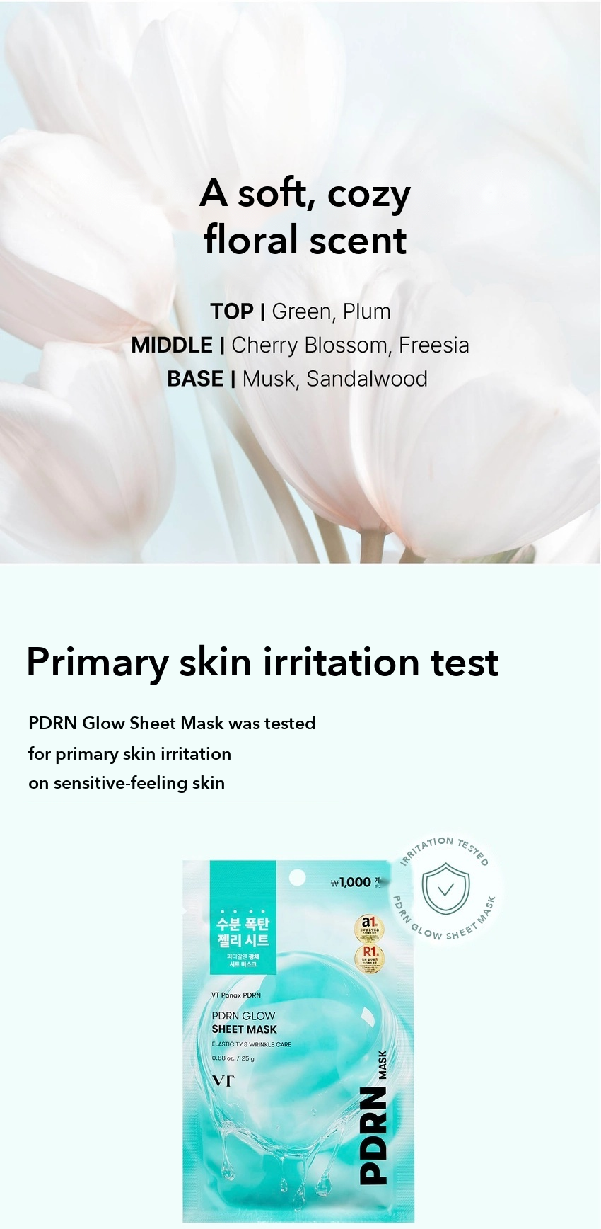 VT PDRN Glow Sheet Mask 25g detail 06
