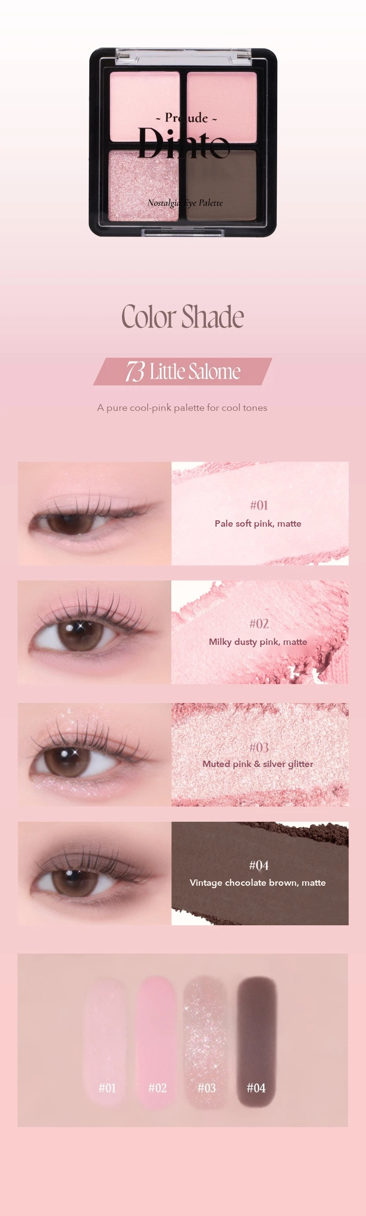 Prelude Dinto Nostalgia Eye Palette 4g detail 06
