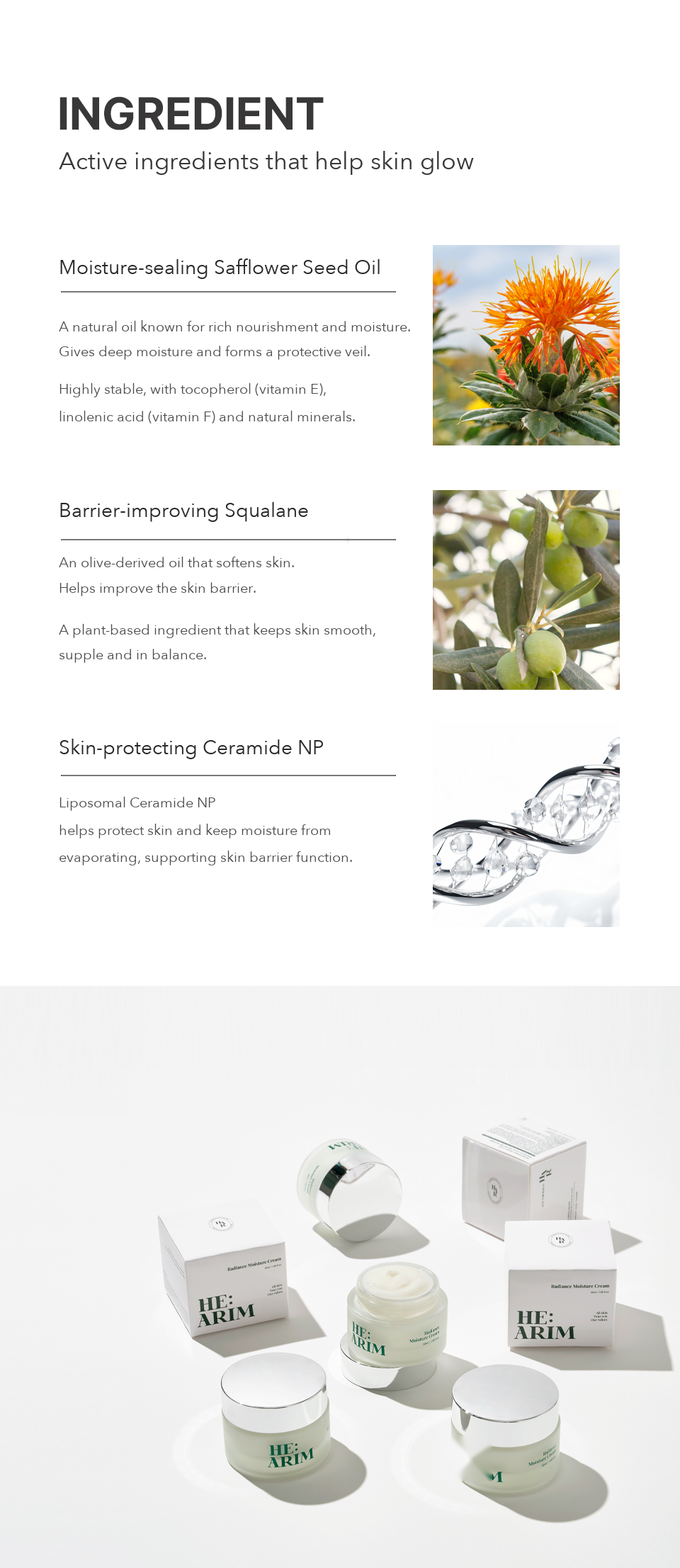 HE:ARIM Radiance Moisture Cream detail 19