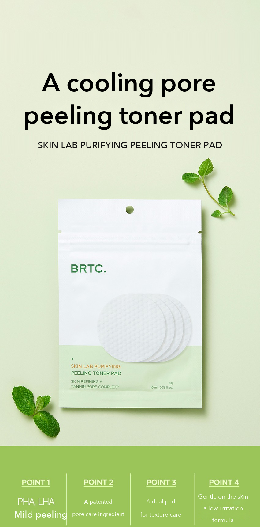 BRTC Peeling Toner Pad 4 Pads detail 1