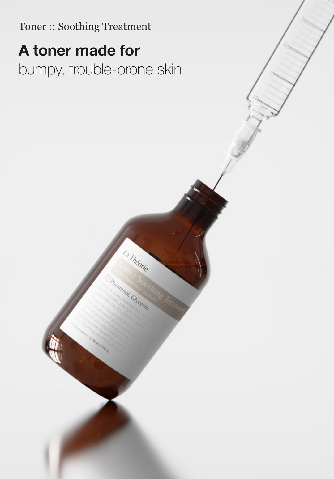 LA THEORIE Toner Soothing Treatment detail 01