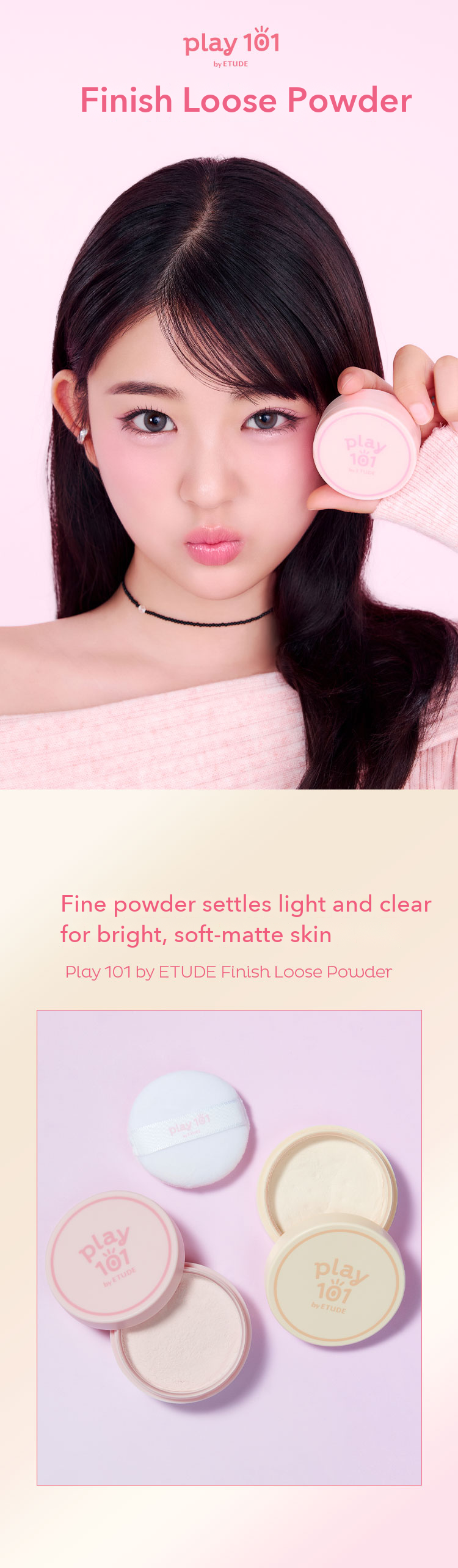 Play 101 by ETUDE Finish Loose Powder 5g detail 01