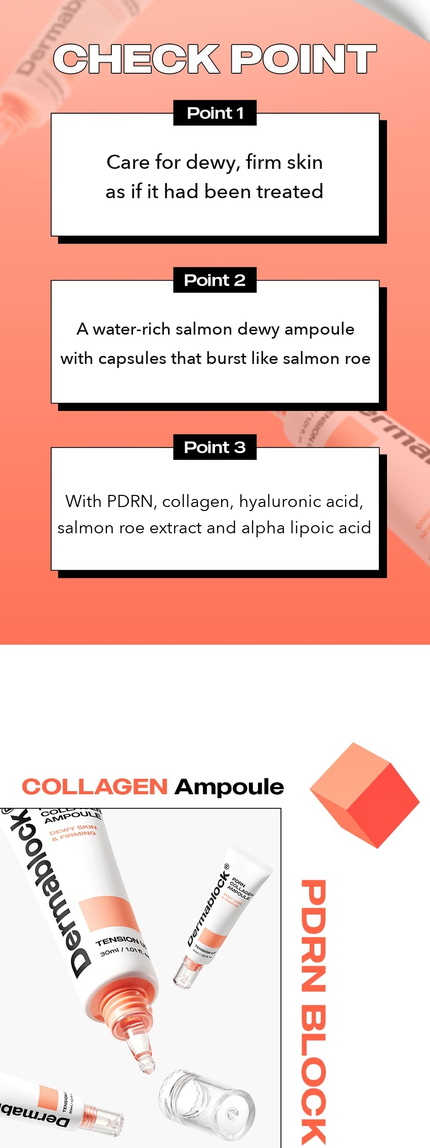 DERMABLOCK PDRN Collagen Ampoule 30ml detail 03