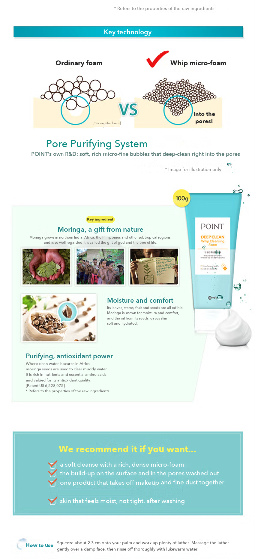 POINT Deep Clean Whip Cleansing Foam detail 4