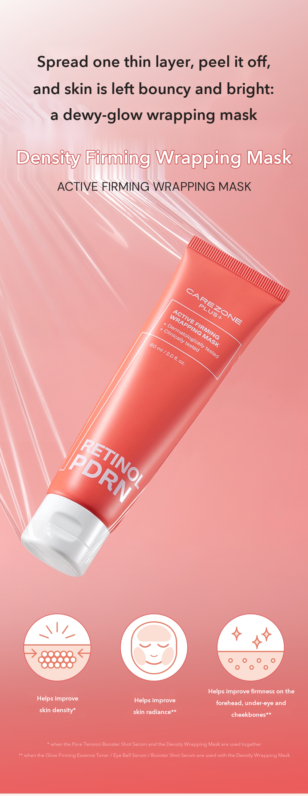 CAREZONE PLUS+ Density Firming Wrapping Mask detail 01