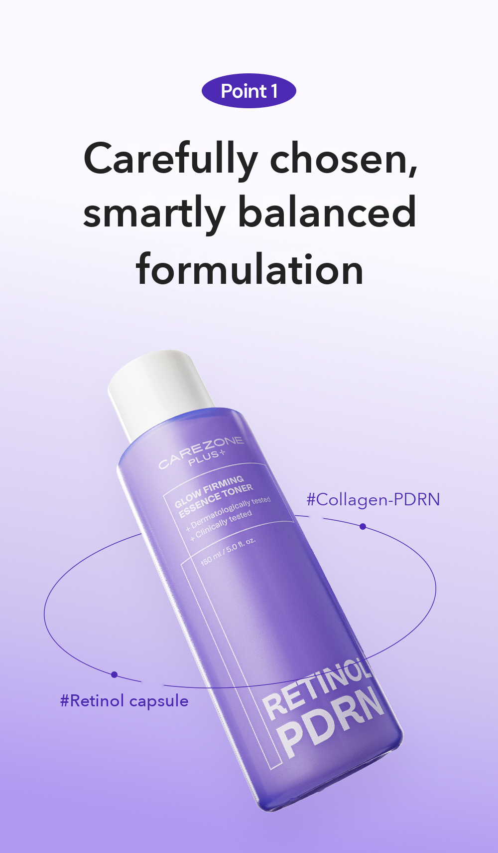 CAREZONE PLUS+ Glow Firming Essence Toner detail 02
