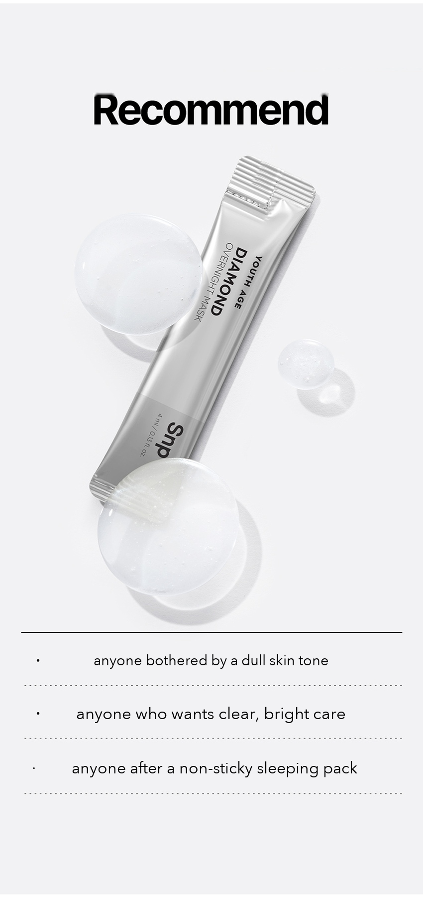 SNP Youth Age Diamond Overnight Mask detail 10
