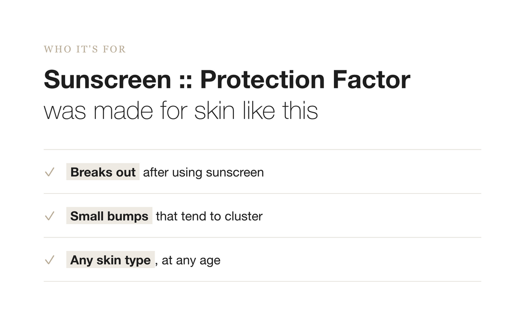 LA THEORIE Sunscreen Protection Factor detail 02