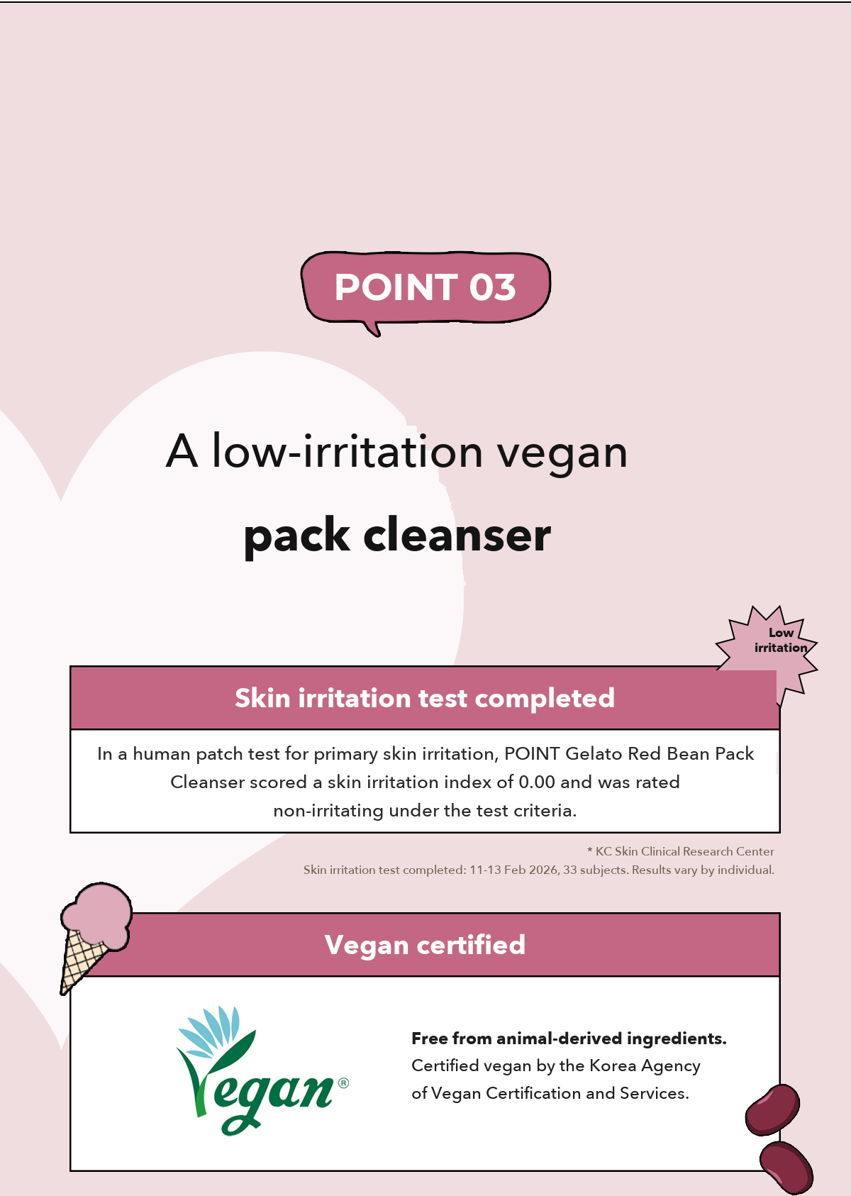 POINT Gelato Red Bean Pack Cleanser detail 14