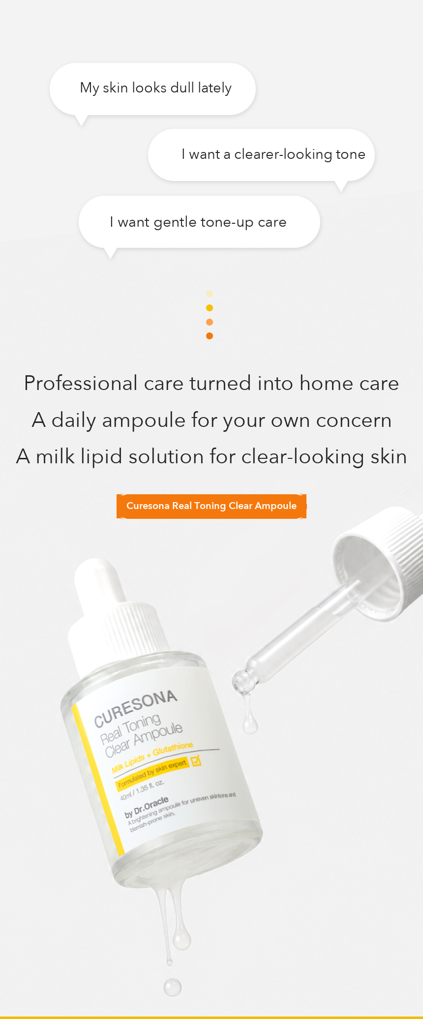 Dr.Oracle Curesona Real Toning Clear Ampoule 40ml detail 02