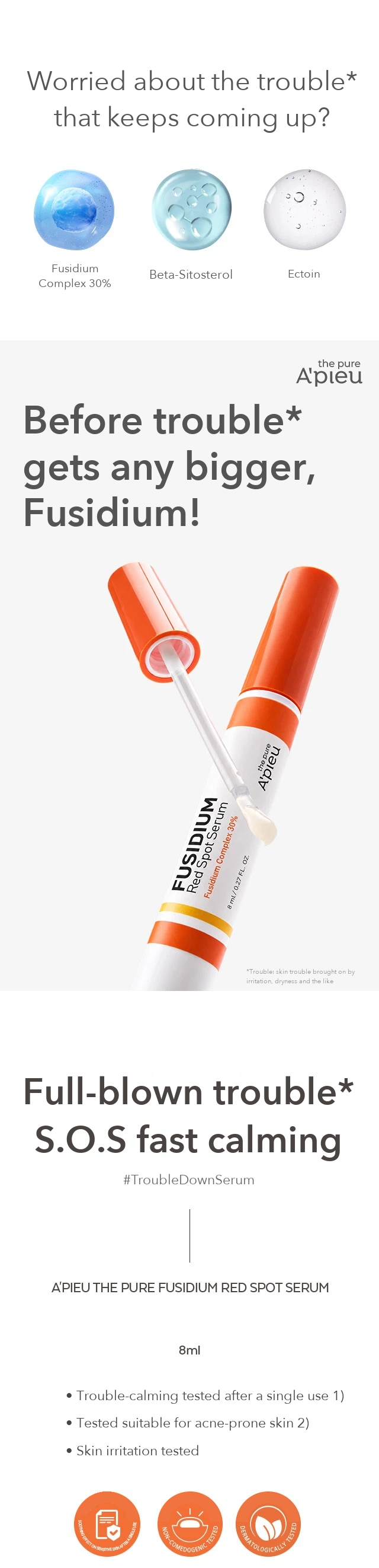 A'PIEU The Pure Fusidium Red Spot Serum detail 1
