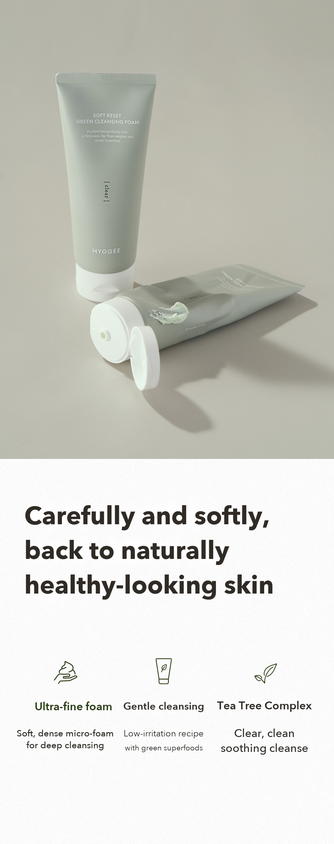 HYGGEE Soft Reset Green Cleansing Foam detail 2