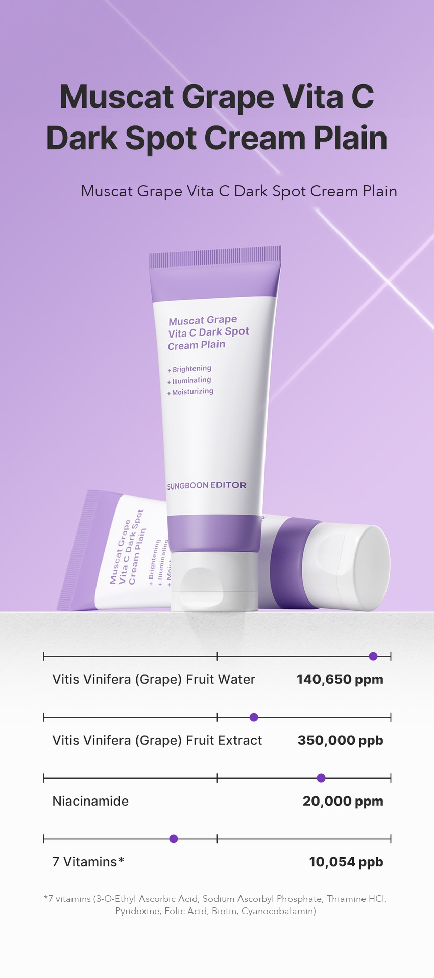 INGREDIENT EDITOR Muscat Grape Vita C Dark Spot Cream Plain detail 2