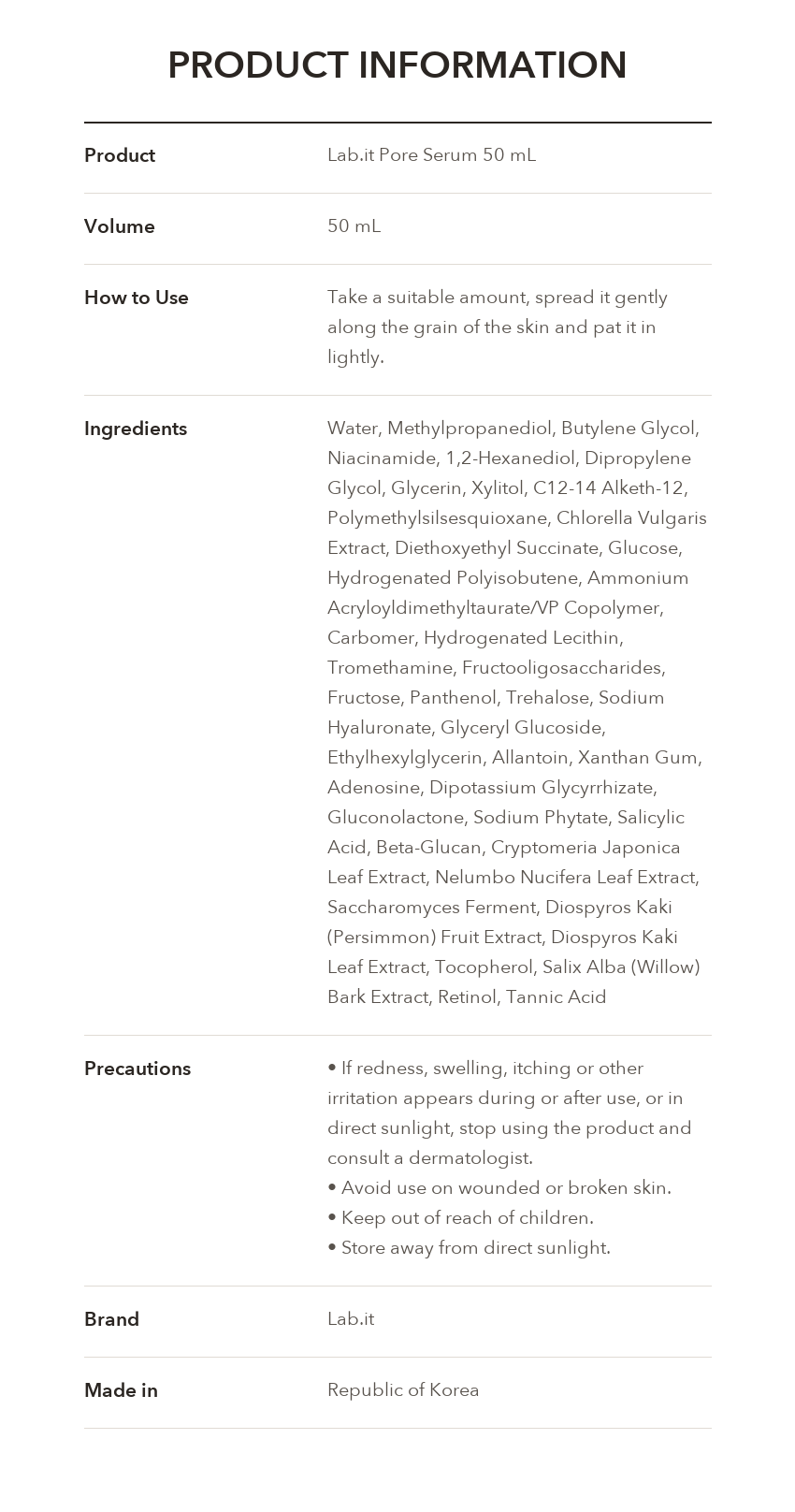 Lab.it Pore Serum detail 10