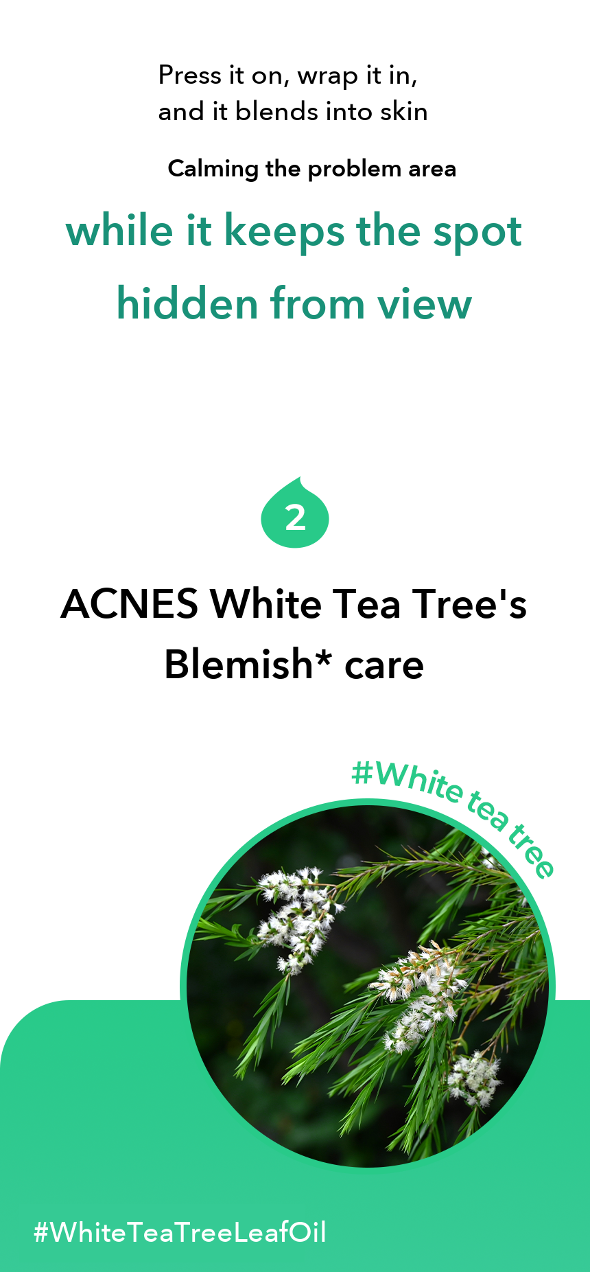 ACNES White Tea Tree Trouble Cover Spot Patch detail 6