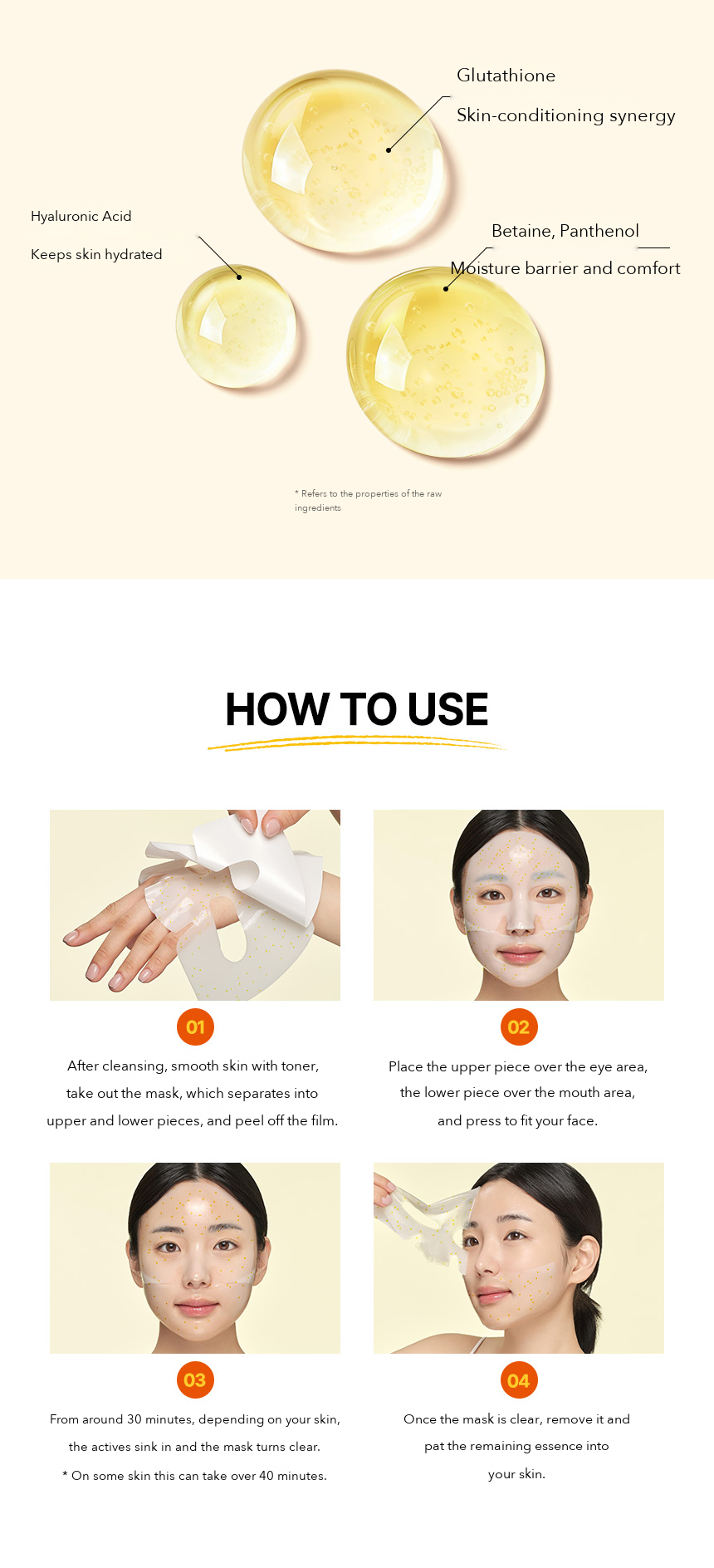 CLEADERM Liposome Vitamin C Blemish Glow Mask how to use