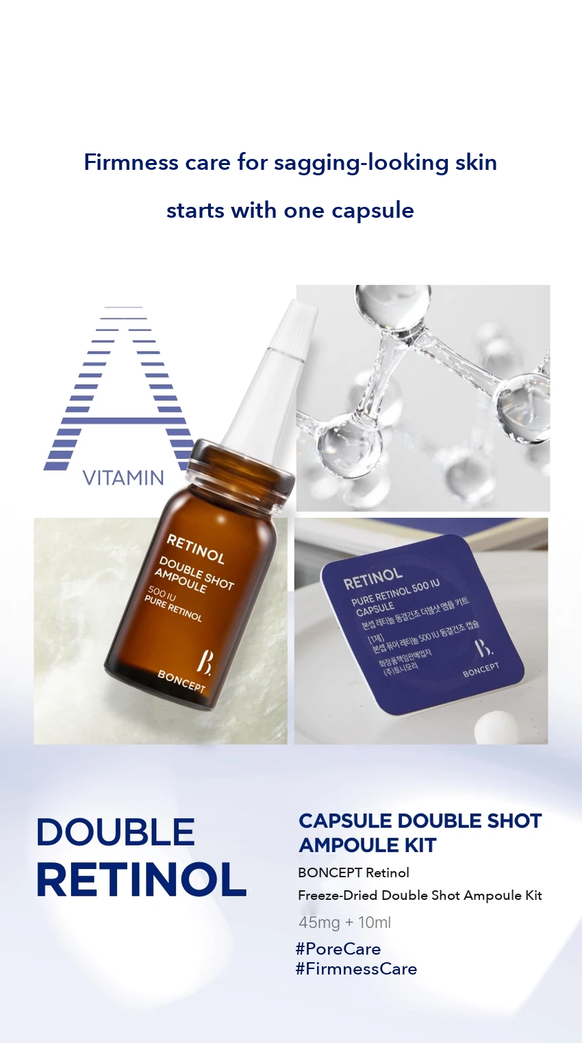BONCEPT Retinol Freeze-Dried Double Shot Ampoule Kit detail 04