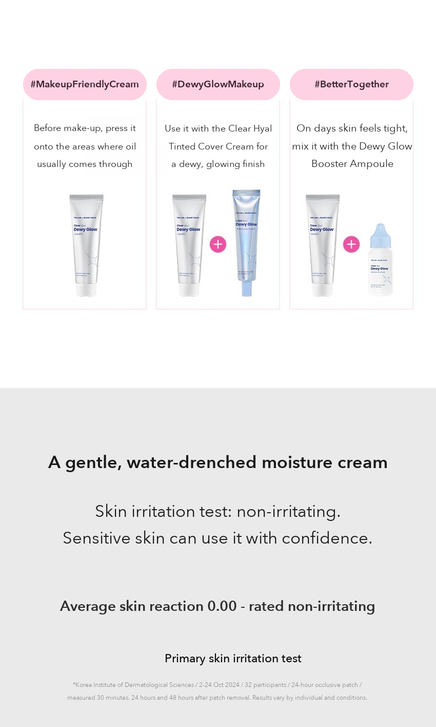 THE LAB by BLANC DOUX Clear Hyal Dewy Glow Cream detail 05