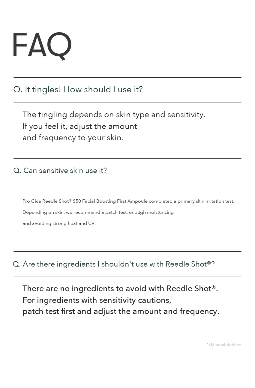 VT Pro Cica Reedle Shot S50 Facial Boosting First Ampoule 2ml x 6 detail 12