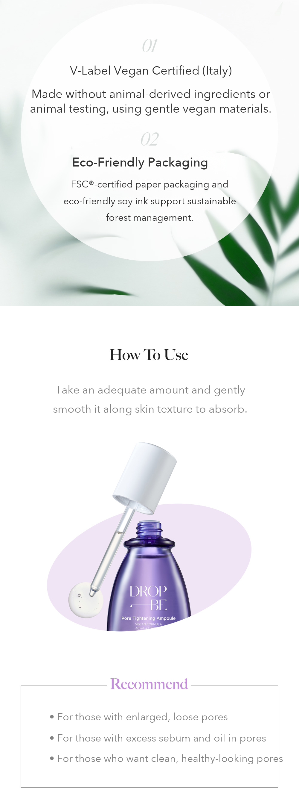 DROP BE Pore Tightening Ampoule detail 11