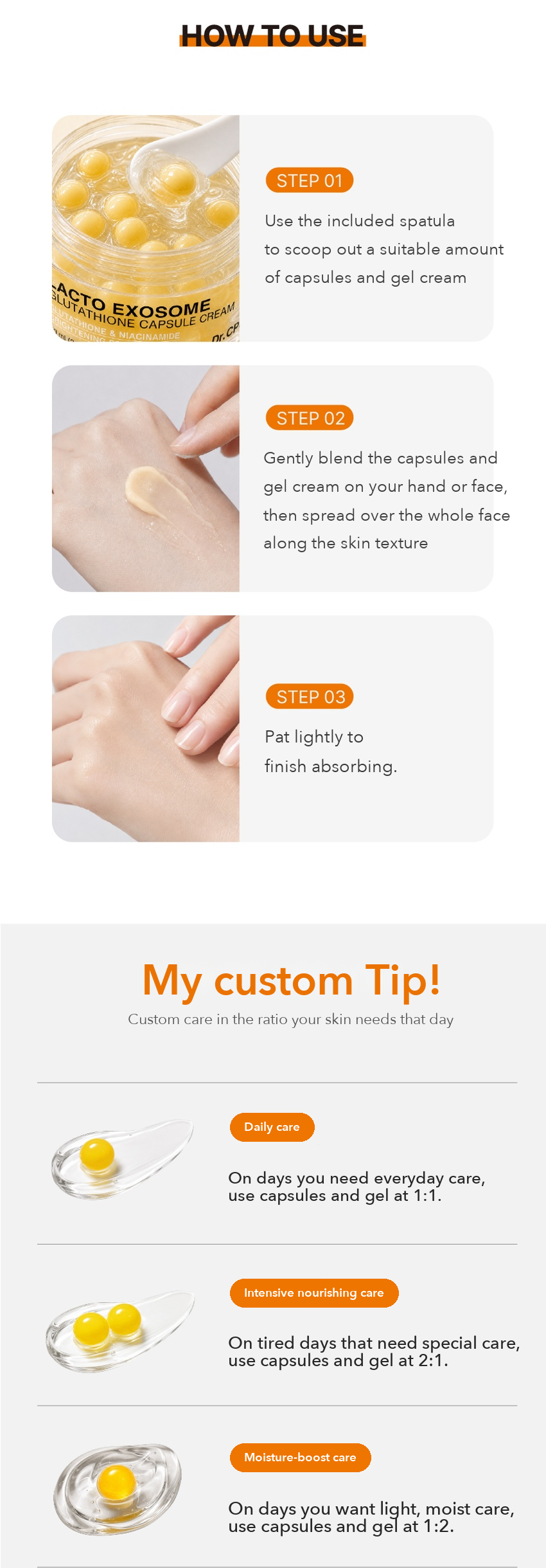 Dr.CPU+ Lacto Exosome Glutathione Capsule Cream detail 05