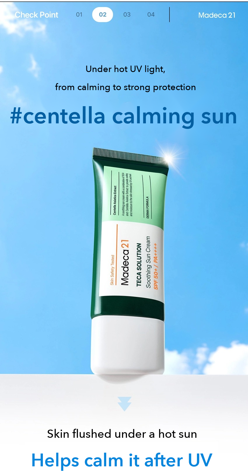 Madeca21 TECA Solution Soothing Sun Cream detail 04