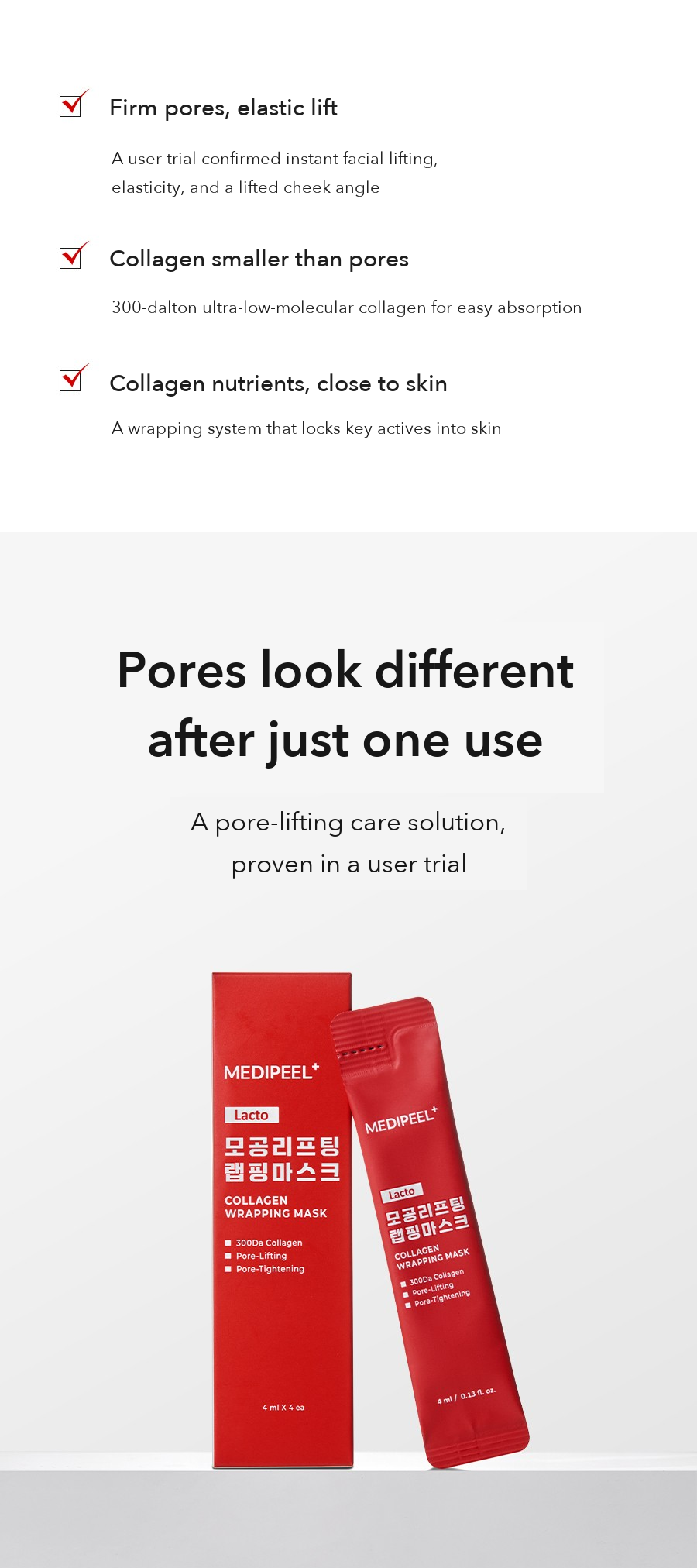 MEDIPEEL Lacto Pore Lifting Wrapping Mask detail 2