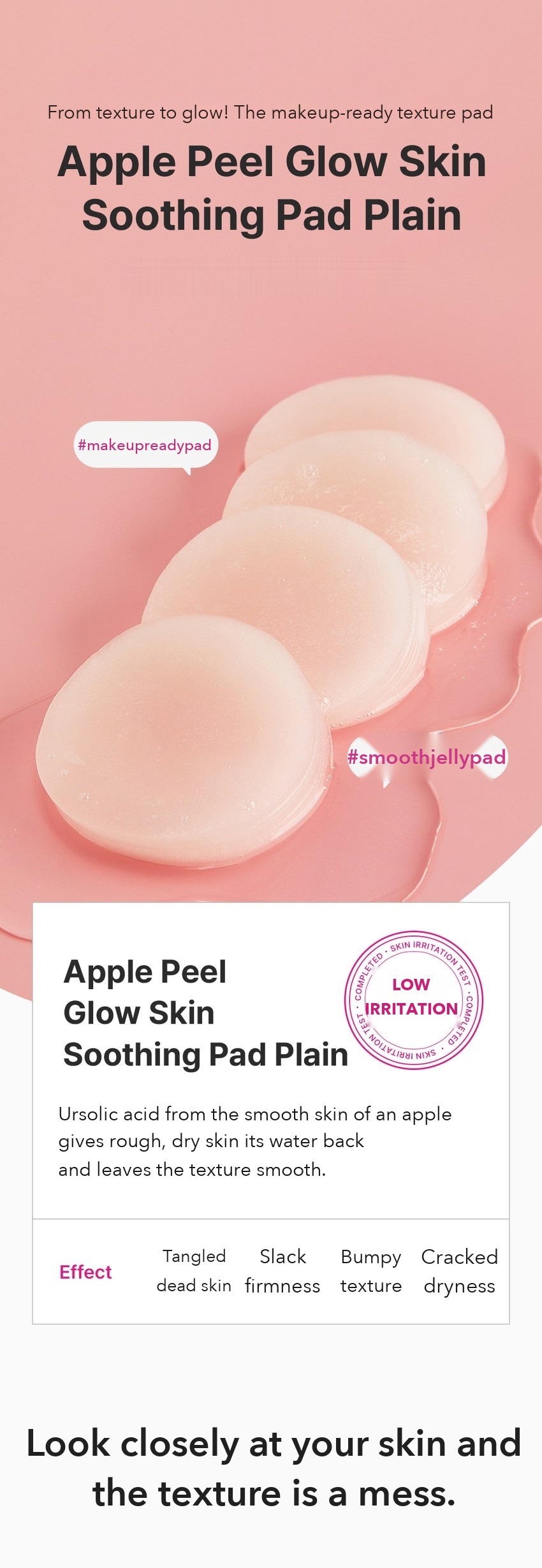 Ingredient Editor Apple Peel Glow Skin Soothing Pad detail 01