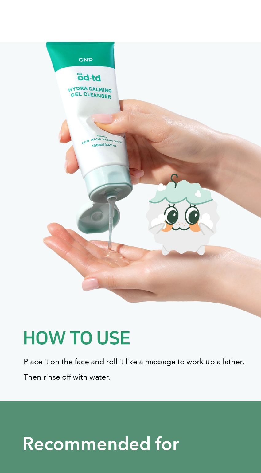 CNP bye od-td Hydra Calming Gel Cleanser detail 7