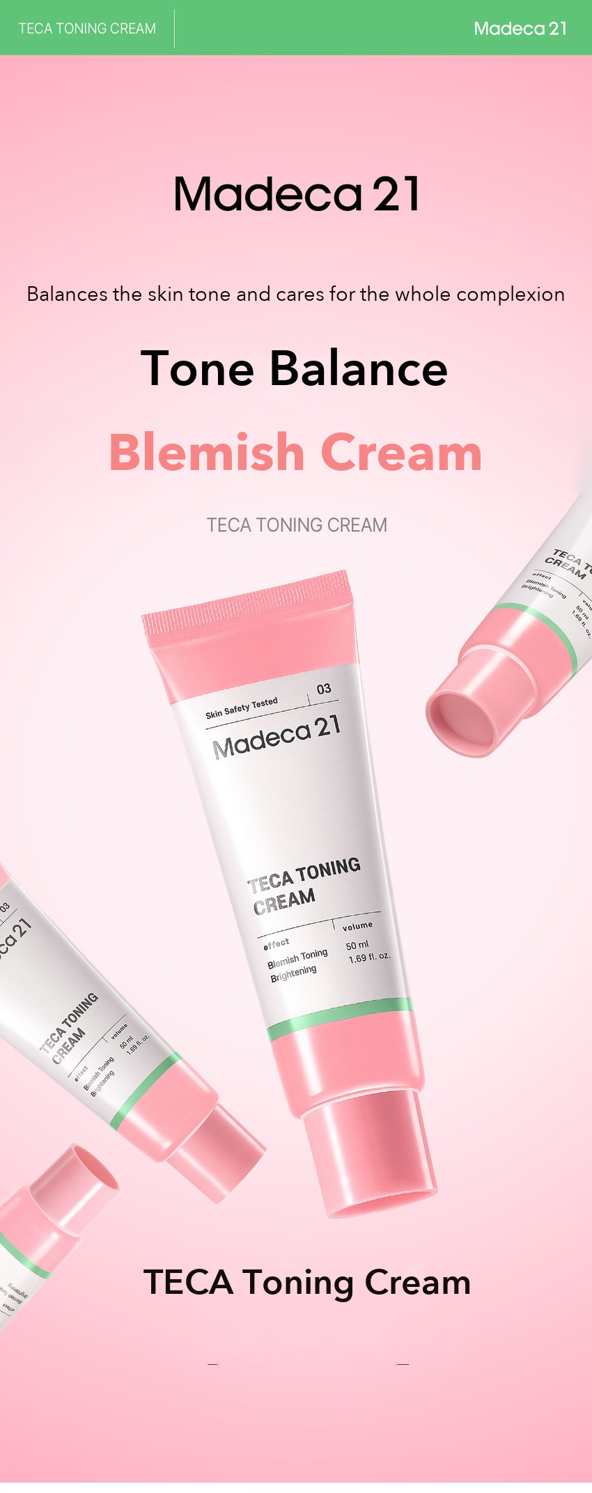 Madeca21 TECA Toning Cream 50ml detail 01