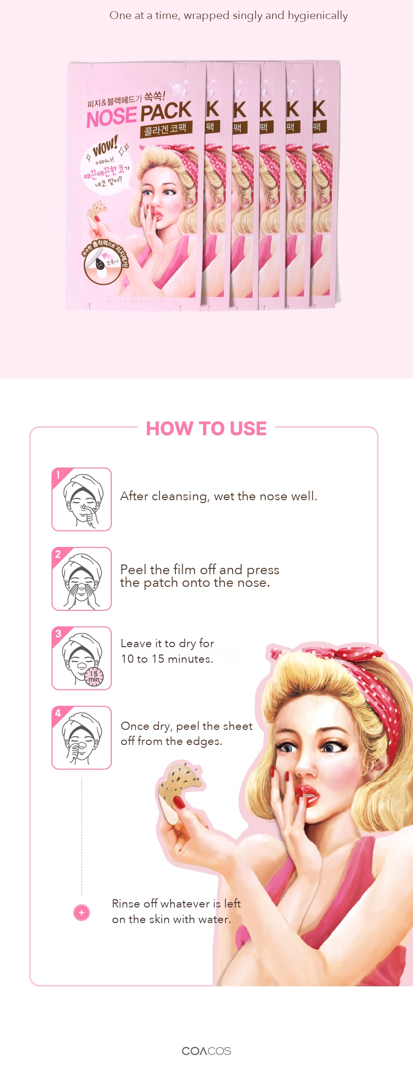 COACOS Collagen Nose Pack detail 04