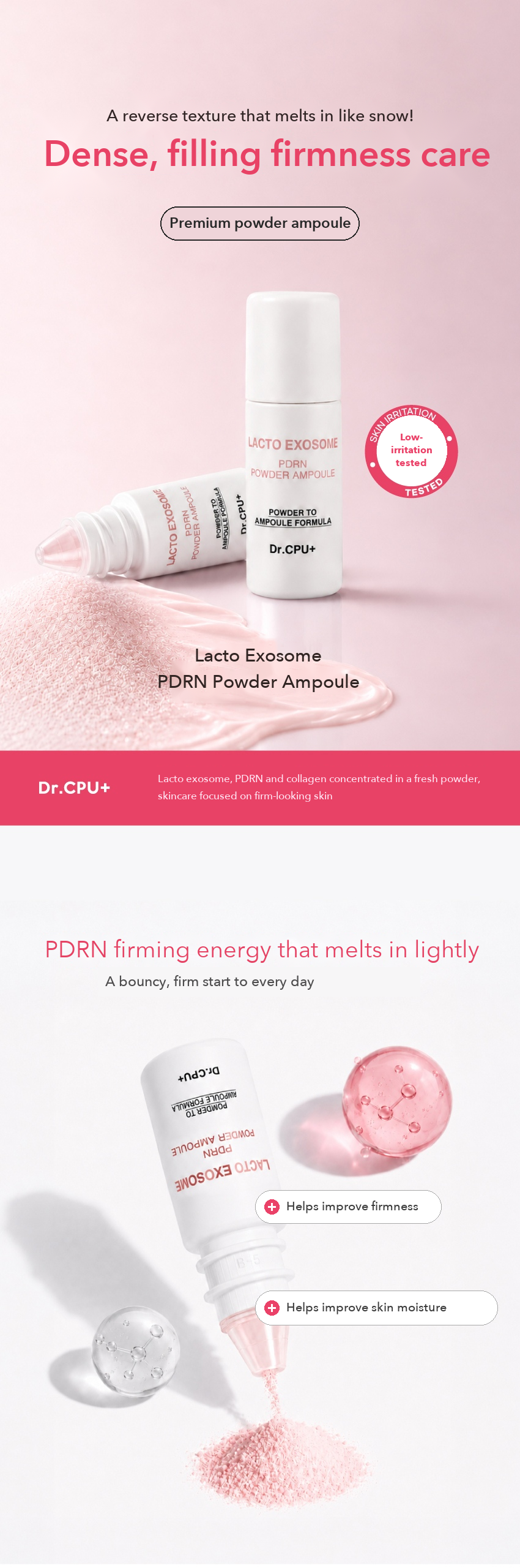 Dr.CPU+ Lacto Exosome PDRN Powder Ampoule detail 01