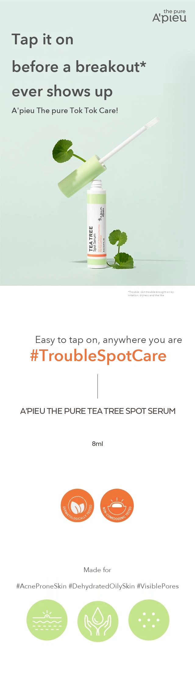 A'PIEU The Pure Tea Tree Spot Serum detail 1