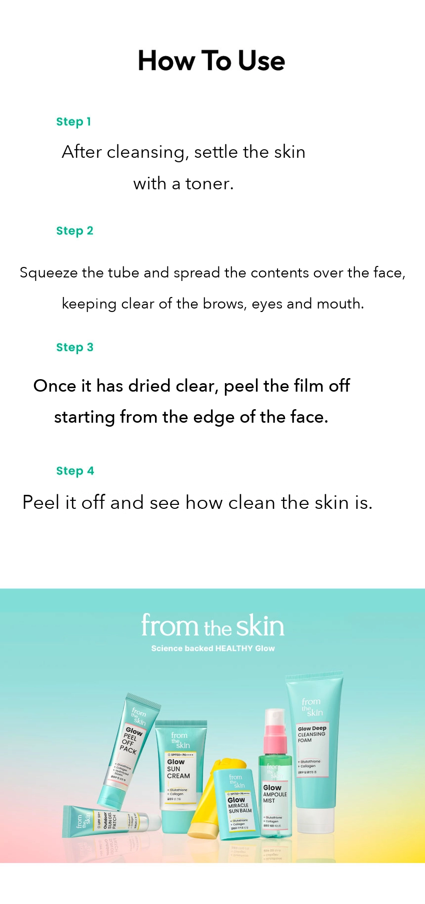 From The Skin Glow Peel Off Pack 20g detail 08