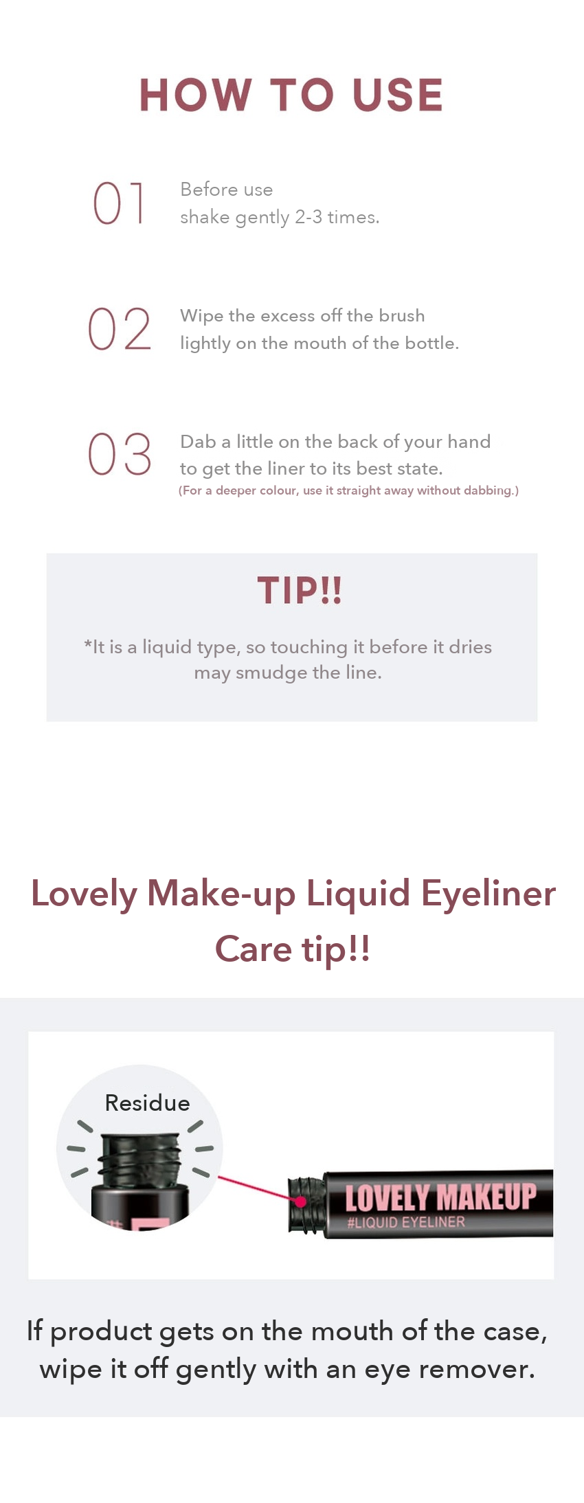DAISO Lovely Makeup Liquid Eyeliner detail 04